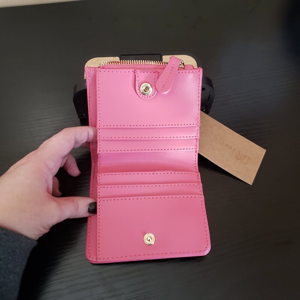 Steve Madden Raspberry French Wallet - Picture 3 of 5